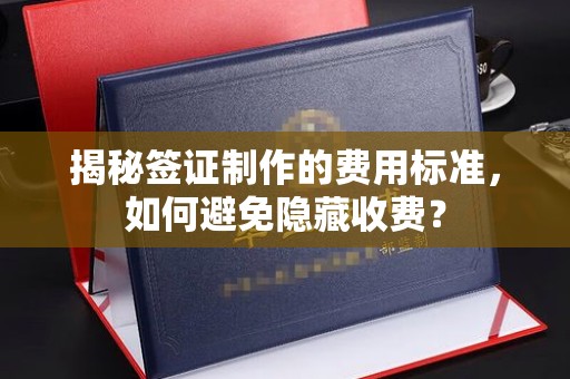 东光揭秘签证制作的费用标准，如何避免隐藏收费？