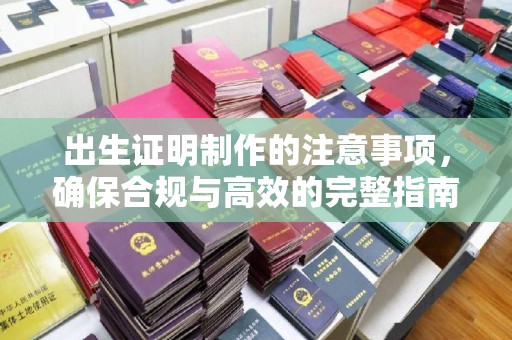 东光出生证明制作的注意事项，确保合规与高效的完整指南