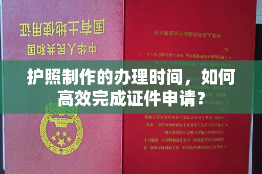 东光护照制作的办理时间，如何高效完成证件申请？