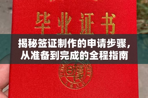 东光揭秘签证制作的申请步骤，从准备到完成的全程指南