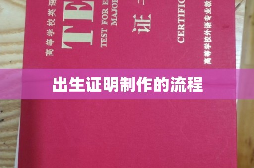 东光出生证明制作的流程