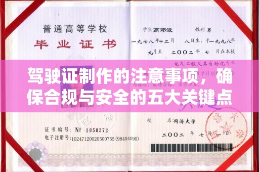 东光驾驶证制作的注意事项，确保合规与安全的五大关键点
