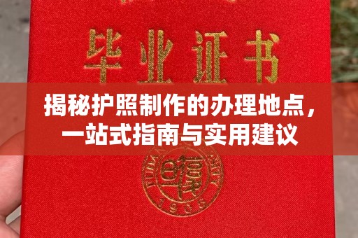 东光揭秘护照制作的办理地点，一站式指南与实用建议