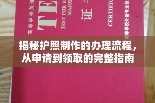 东光揭秘护照制作的办理流程，从申请到领取的完整指南